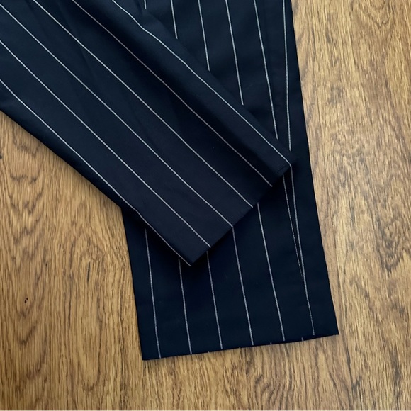 Gant Blue Pinstriped Wool blend pants size 48 - Picture 3 of 11